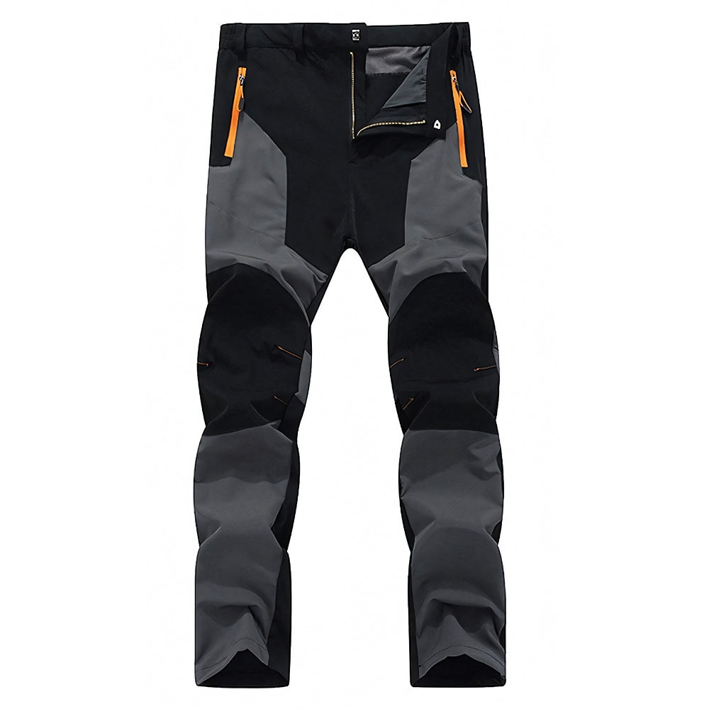 Gray Black Waterprrof Zip Trouser