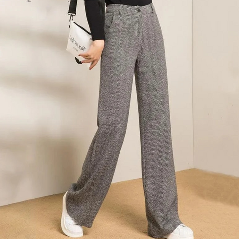 gray stylish trouser on model